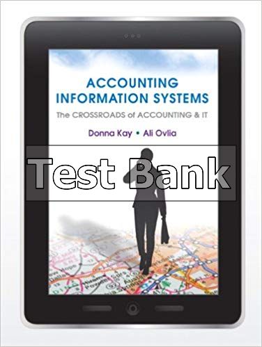 accounting information systems the crossroads of accounting and it 1st edition kay test bank