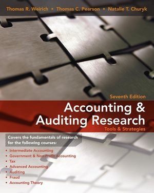 accounting research tools and strategies 7th edition weirich solutions manual
