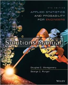 applied statistics and probability for engineers 6th edition montgomery solutions manual