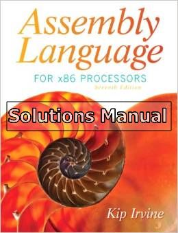 assembly language for x86 processors 7th edition irvine solutions manual