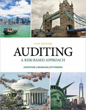 auditing a risk based approach 11th edition johnstone solutions manual