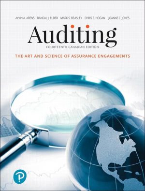 auditing the art and science of assurance engagements canadian 14th edition arens solutions manual