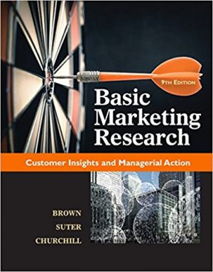 basic marketing research 9th edition brown test bank