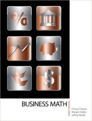 business math 9th edition cleaves test bank
