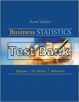 business statistics 2nd edition sharpe test bank