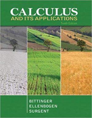 calculus and its applications 10th edition bittinger solutions manual