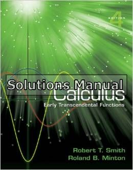 calculus early transcendental functions 4th edition smith solutions manual