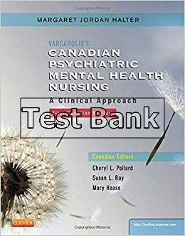 canadian psychiatric mental health nursing canadian edition 1st edition halter test bank