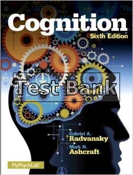 cognition 6th edition ashcraft test bank