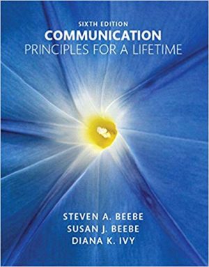 communication principles for a lifetime 6th edition beebe test bank