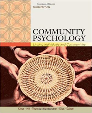 community psychology linking individuals and communities 3rd edition kloos test bank