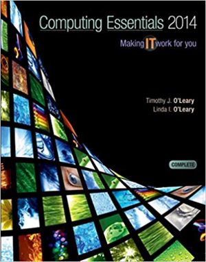 computing essentials intro 2014 24th edition oleary test bank