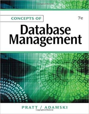 concepts of database management 7th edition pratt solutions manual