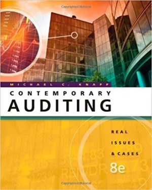 contemporary auditing real issues and cases 8th edition knapp solutions manual