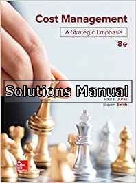 cost management a strategic emphasis 8th edition blocher solutions manual