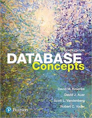 database concepts 8th edition kroenke solutions manual