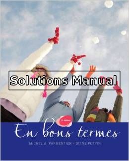 en bons termes 9th edition parmentier solutions manual