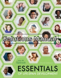 essentials of life span development 3rd edition santrock solutions manual