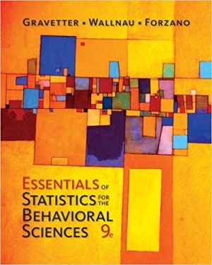 essentials of statistics for the behavioral sciences 9th edition gravetter solutions manual