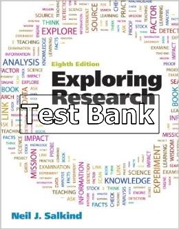 exploring research 8th edition salkind test bank