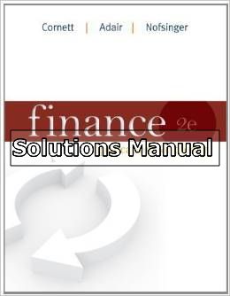 finance applications and theory 2nd edition cornett solutions manual