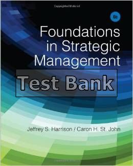 foundations in strategic management 6th edition harrison test bank