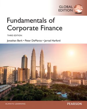 fundamentals of corporate finance global 3rd edition berk solutions manual