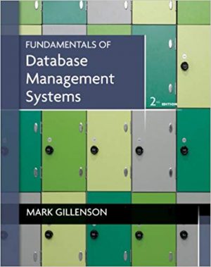 fundamentals of database management systems 2nd edition gillenson solutions manual