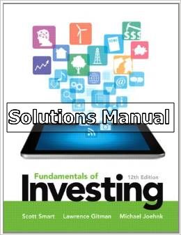 fundamentals of investing 12th edition smart solutions manual