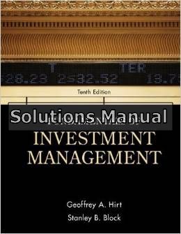 fundamentals of investment management 10th edition hirt solutions manual