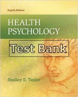 health psychology 8th edition taylor test bank