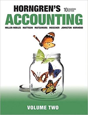 horngrens accounting volume 2 canadian 10th edition nobles solutions manual