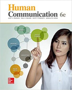 human communication 6th edition pearson test bank