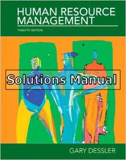 human resource management 12th edition dessler solutions manual