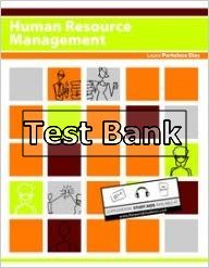 human resource management volume 1 1st edition portolese test bank