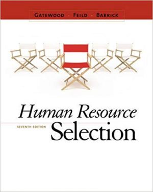 human resource selection 7th edition gatewood test bank
