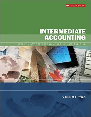 intermediate accounting volume 2 7th edition beechy solutions manual