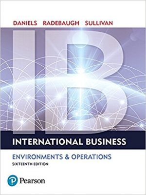 international business 16th edition daniels solutions manual
