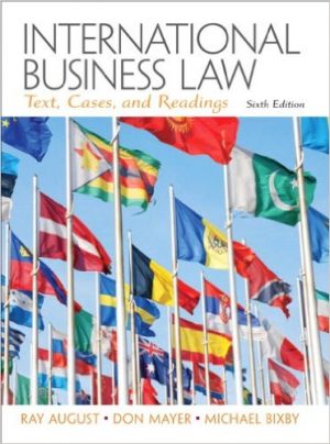 international business law 6th edition august solutions manual