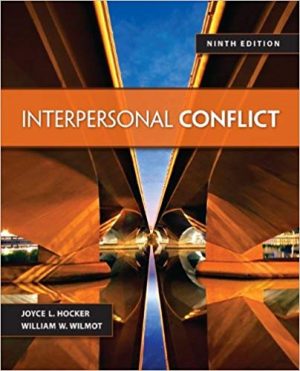 interpersonal conflict 9th edition wilmot test bank