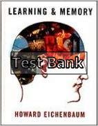 learning and memory 1st edition eichenbaum test bank