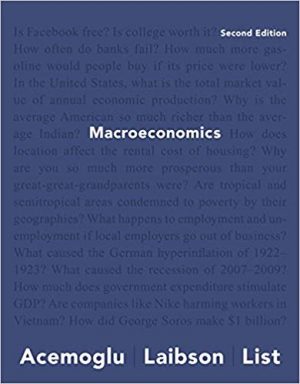 macroeconomics 2nd edition acemoglu test bank