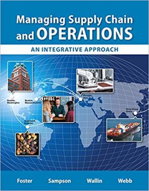 managing supply chain and operations 2nd edition foster solutions manual