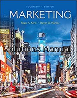 marketing 14th edition kerin solutions manual