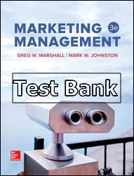 marketing management 3rd edition marshall test bank