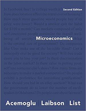 microeconomics 2nd edition acemoglu test bank