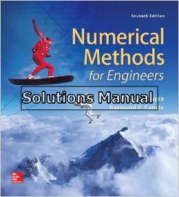 numerical methods for engineers 7th edition chapra solutions manual