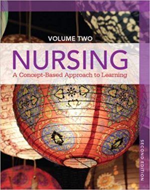 nursing a concept based approach to learning volume 2 2nd edition pearson test bank