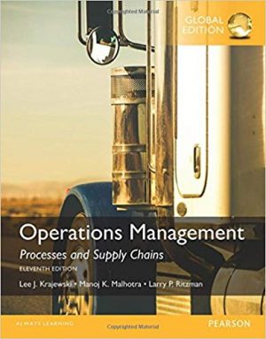 operations management processes and supply chains global 11th edition krajewski solutions manual
