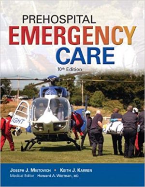 prehospital emergency care 10th edition mistovich test bank